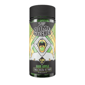 domewrecker – sour apple d9 gummies (21ct)
